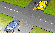 two vehicles turning right