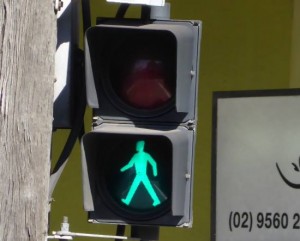 green-walking-man