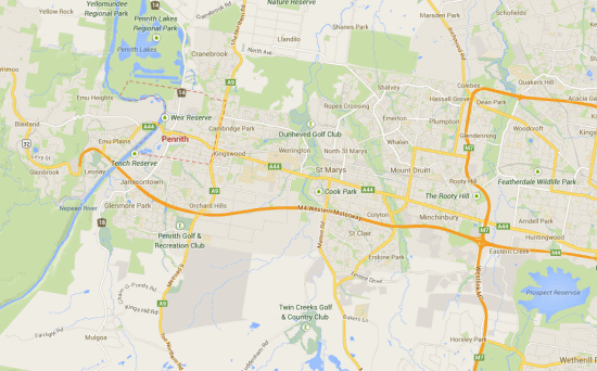 penrith-australia-map-image