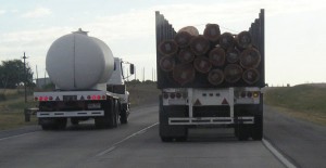 truck overtaking