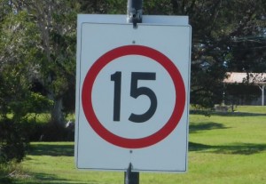 15kph sign