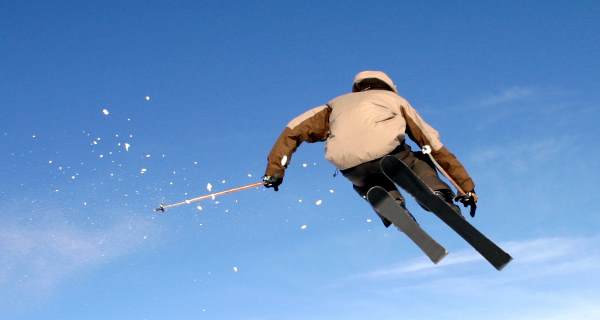 skier jumping