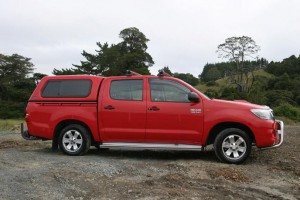 Whereas this 2011 Toyota Hilux has plenty of road and engine noise