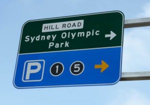 gantry sign olympic park