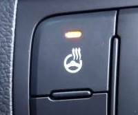 heated steering wheel button in kia proceed