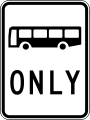 bus lane only