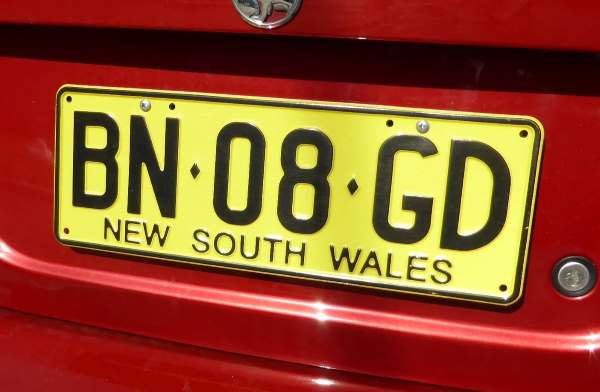 NSW licence plate