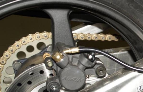 bike chain and rear brake