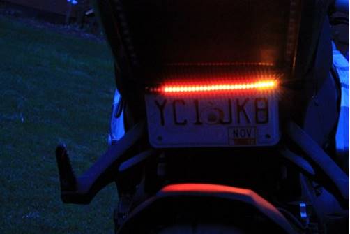 number plate light strip