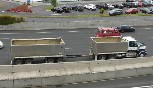 Lazy driver didn't bother sheeting these empty trailers meaning fuel economy is worse