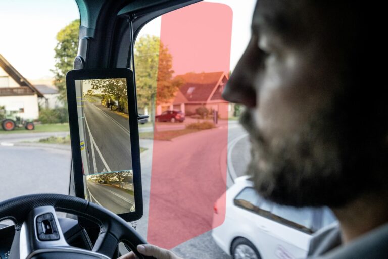 Are mirror cameras on a truck safer than regular mirrors?