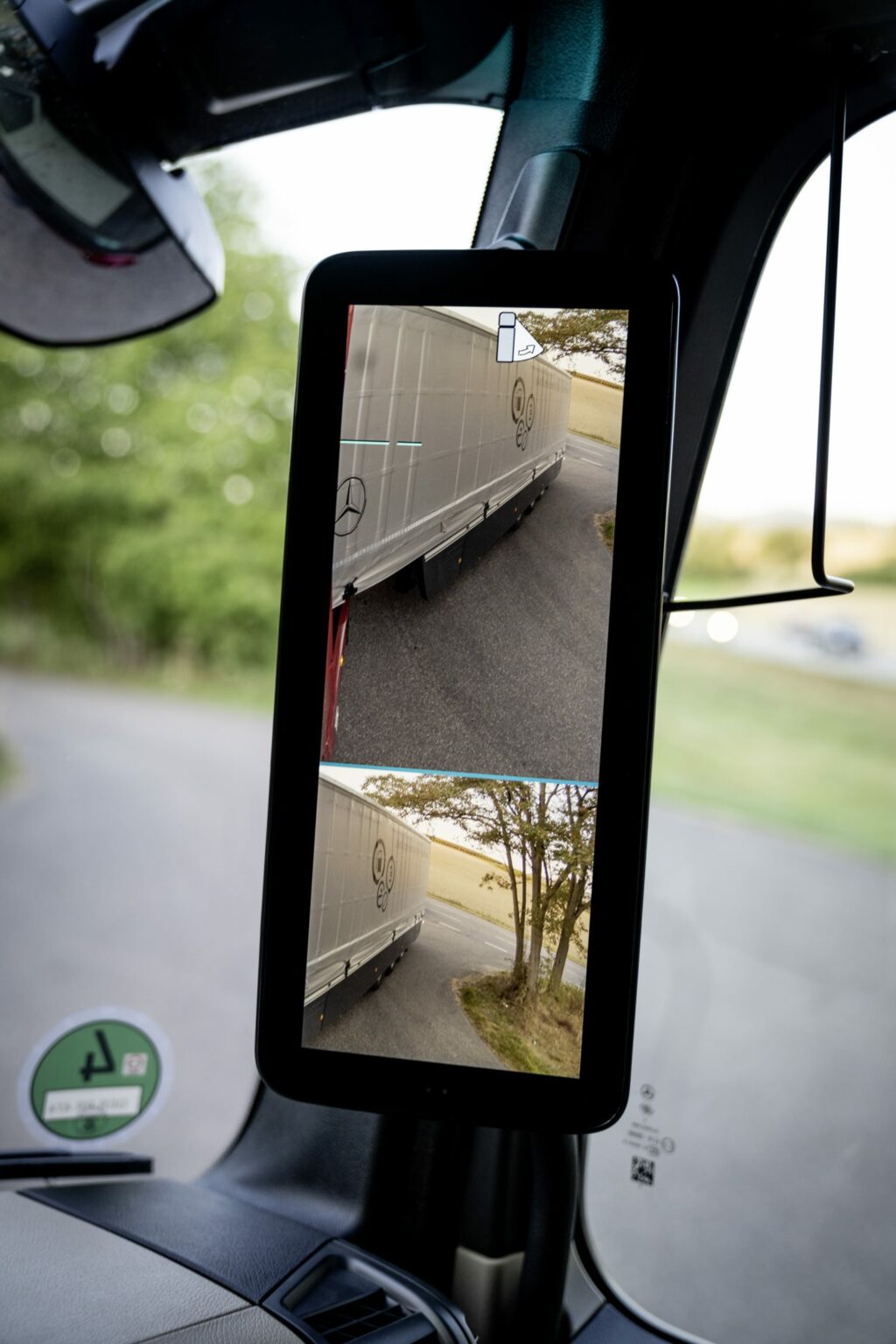 Are mirror cameras on a truck safer than regular mirrors?