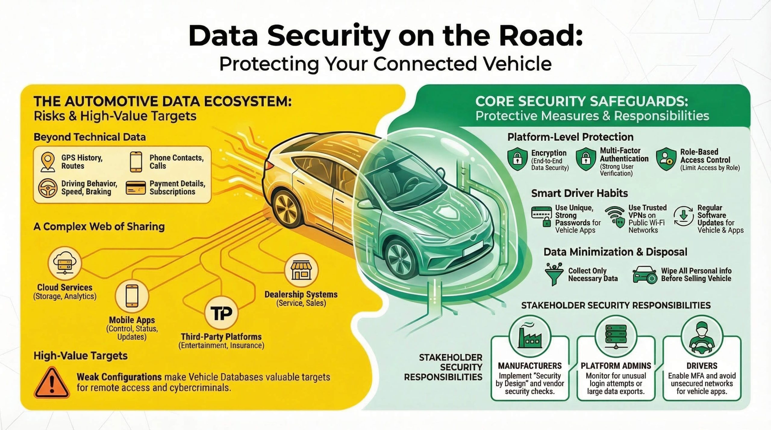Protecting Personal Data in Connected Vehicles and Automotive